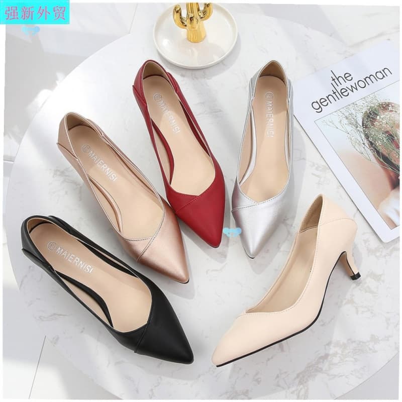 Plus Size46 WOMEN FINE Heel High-Heeled Sandals Ladies Shoes 1