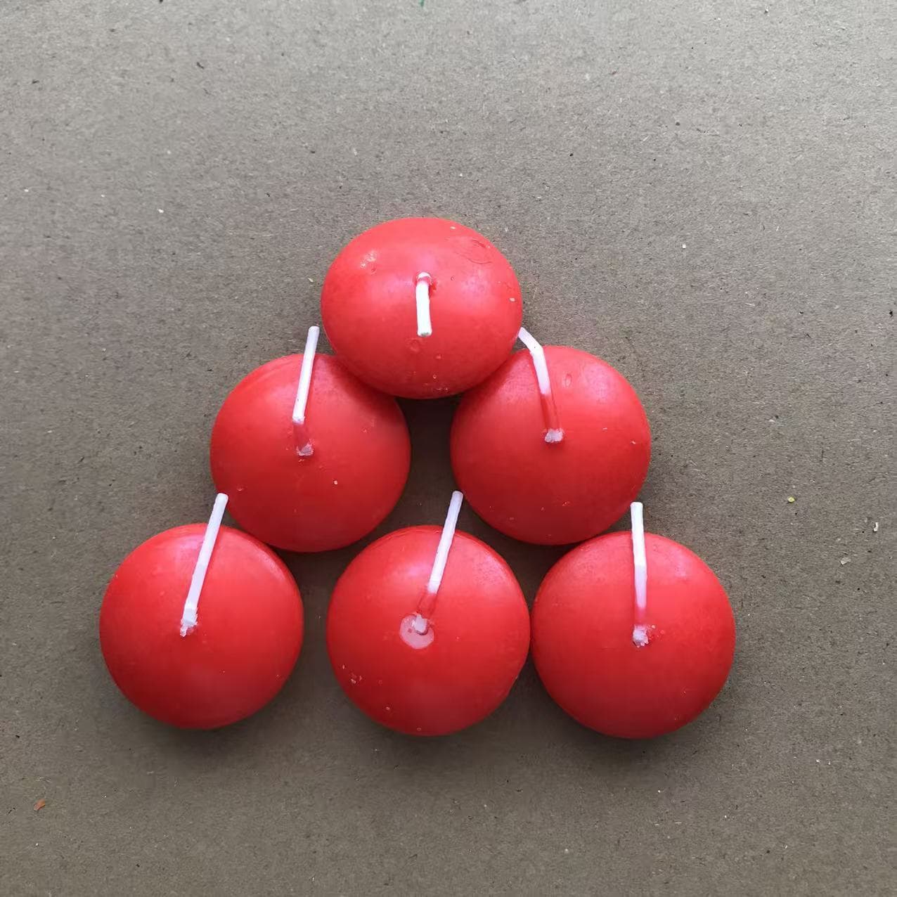 Spherical candle for St. Valentine's Day 2