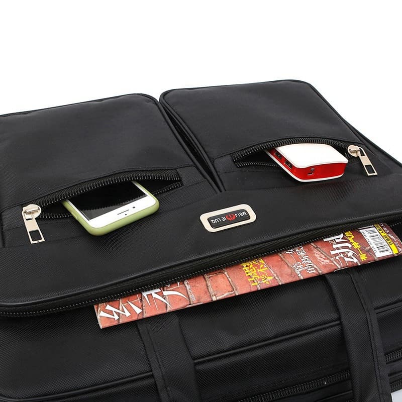 Big waterproof one-shoulder bag, wear-resistant quality business laptop, 20 inch, oxford cloth, business version 4