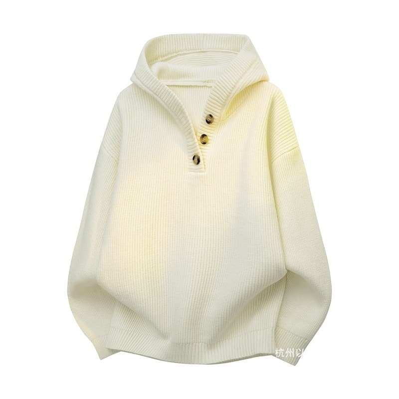 (Cross-border trading), demi-season sweater, knitted hoody, increased thickness 2