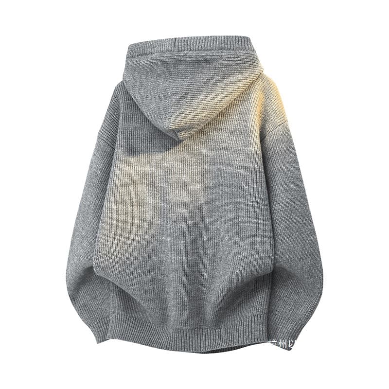 (Cross-border trading), demi-season sweater, knitted hoody, increased thickness 4