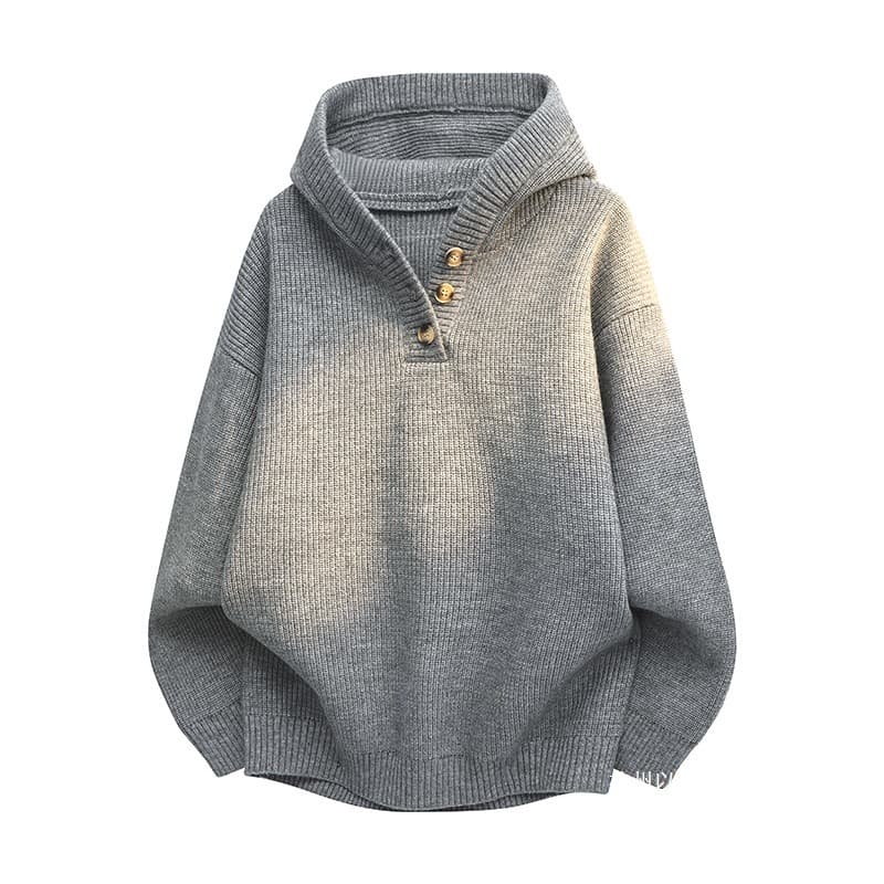 (Cross-border trading), demi-season sweater, knitted hoody, increased thickness 1