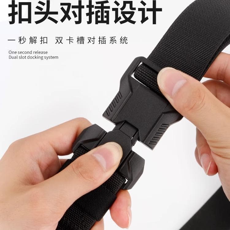 Tactics belt for students, woven comfortable breathable universal travel sports buckle with clasp 3