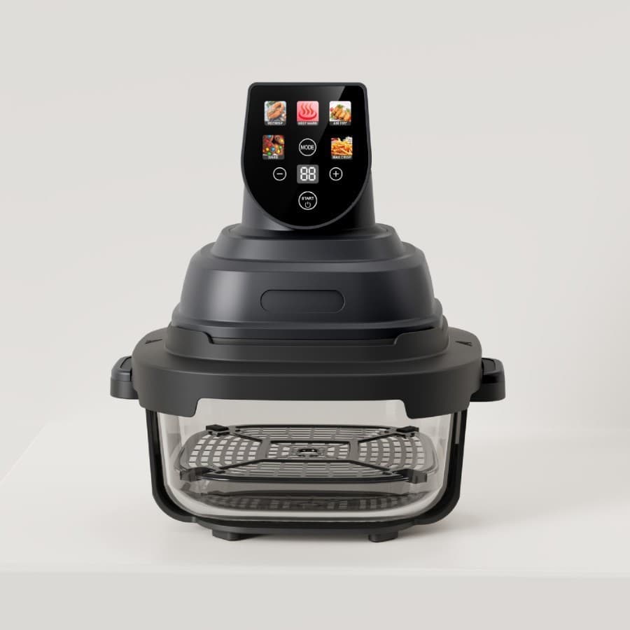 Cross-border color screen smart air fryer Air Fryer glass visual French fries electromechanical oven European standard 110V US 4