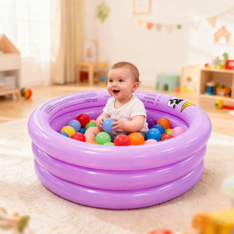 Inflatable swimming pool PVC, toy, round folding aqua park play in water 3