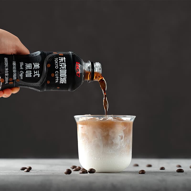 UCC Tokyo Coffee American Black Coffee Drink Open the Cap and Drink 280ML Full Box Afternoon Tea Beverage 2