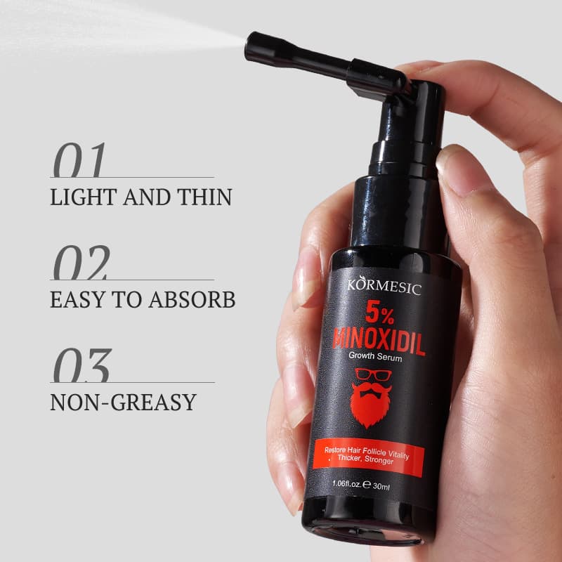 [跨境KORMESIC头发和胡须生长精华serum头皮护理跨境外贸厂家批发] 2
