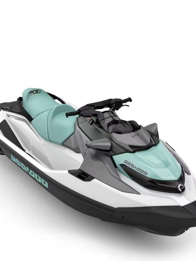 Cross-border export Bombardier GTX PRO-130 bright white + mint green jet ski jet ski 1
