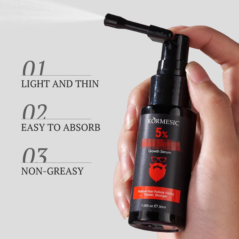 KORMESIC [5%米诺地尔头发和胡须生长精华serum oil跨境批发] 4