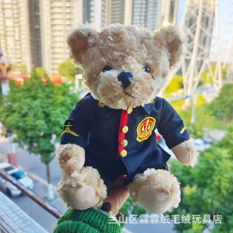 Judge prosecutor tax urban management bear creative collection doll office decoration cute bear ornaments 3