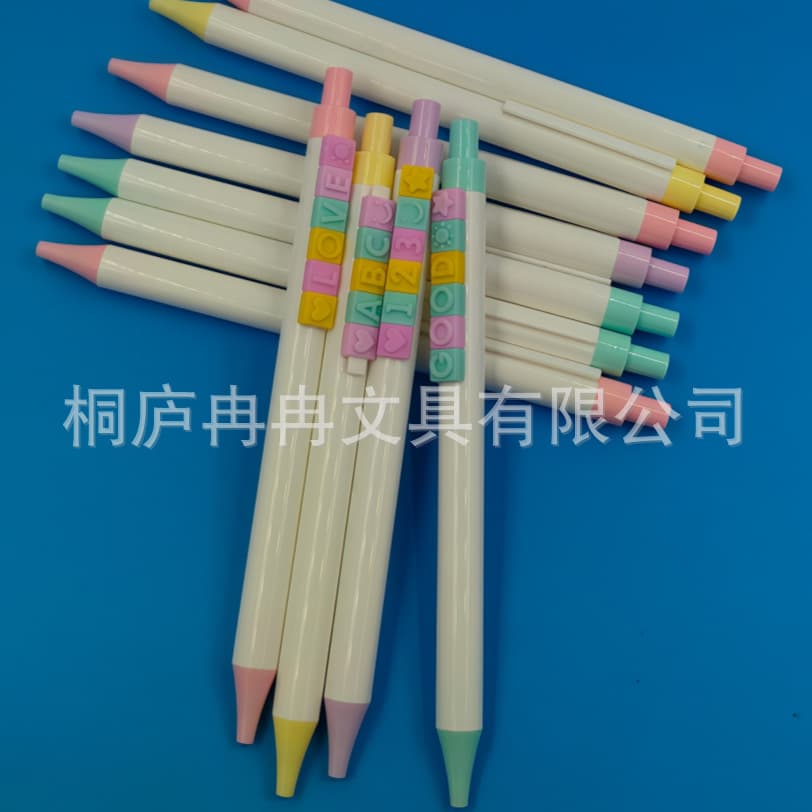 Ballpoint pen with letters, creative stationery, DIY, with your logo imprint 3