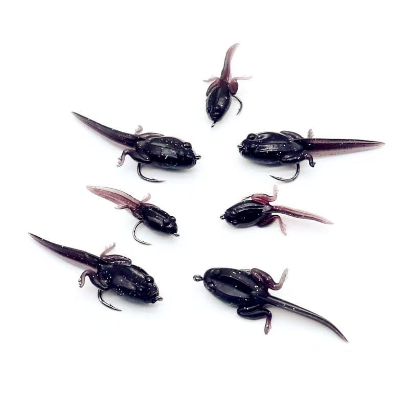 Bionic tadpole soft bait Lua fake bait Frog soft bait Lua stream fishing bass cocked mouth horse mouth simulation fake bait 5