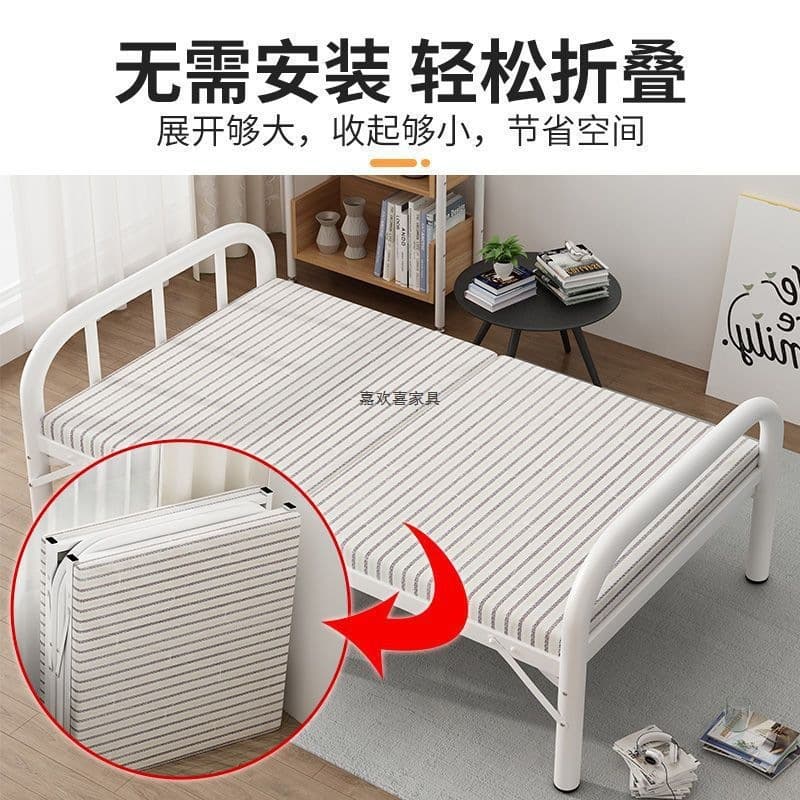 Folding sheet for double, simple convenient invisible bed for sleep 2