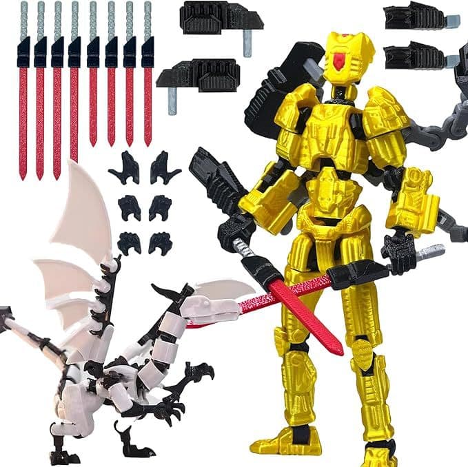Set, doll, multi-joint minifigure, 13 sets, 3D 4