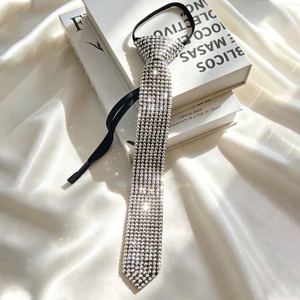 Tie, shirt, accessory, diamond encrusted, (Physicals) 3