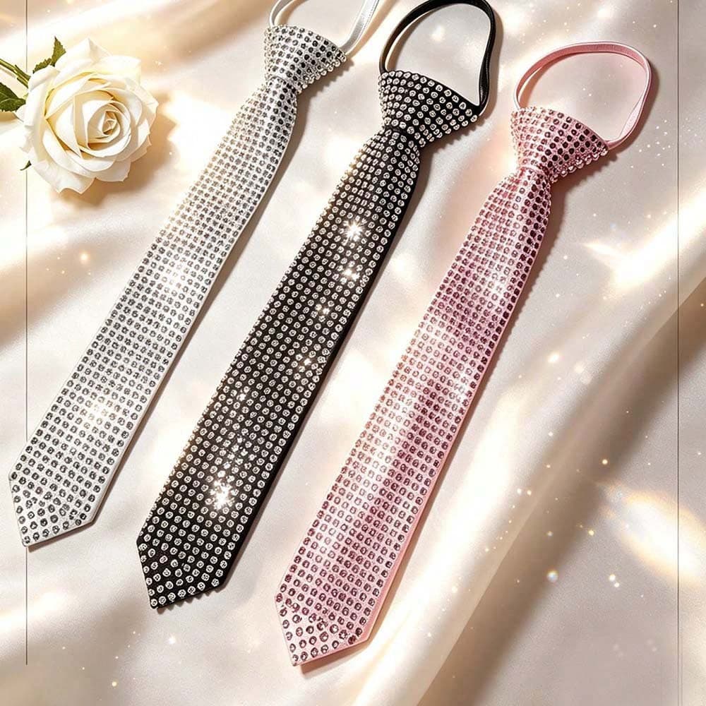 Tie, shirt, accessory, diamond encrusted, (Physicals) 1