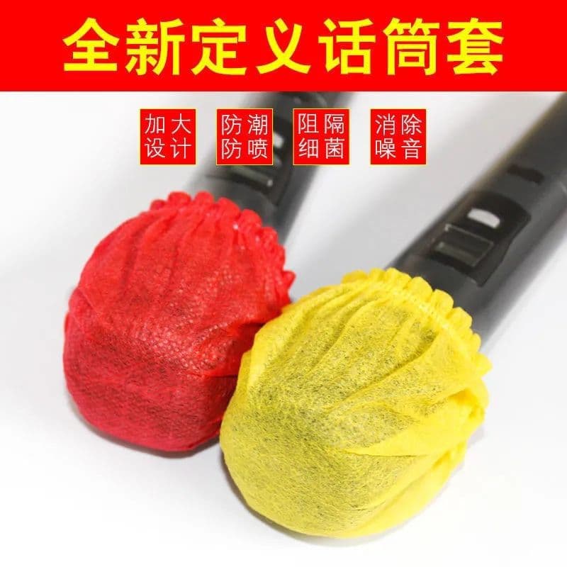 Microphone, eating bib non-woven cloth, protecting mask, for karaoke bars 2