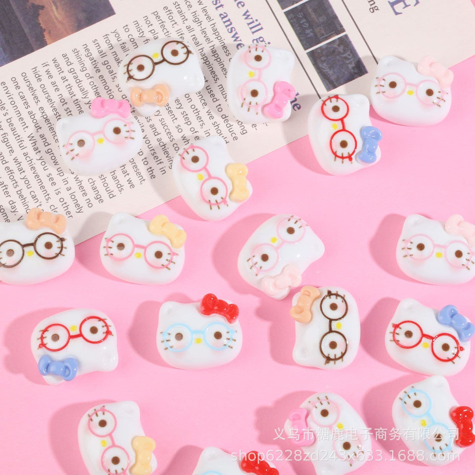 Cartoon bow tie, creative glasses handmade, cream accessory, accessories, DIY 2