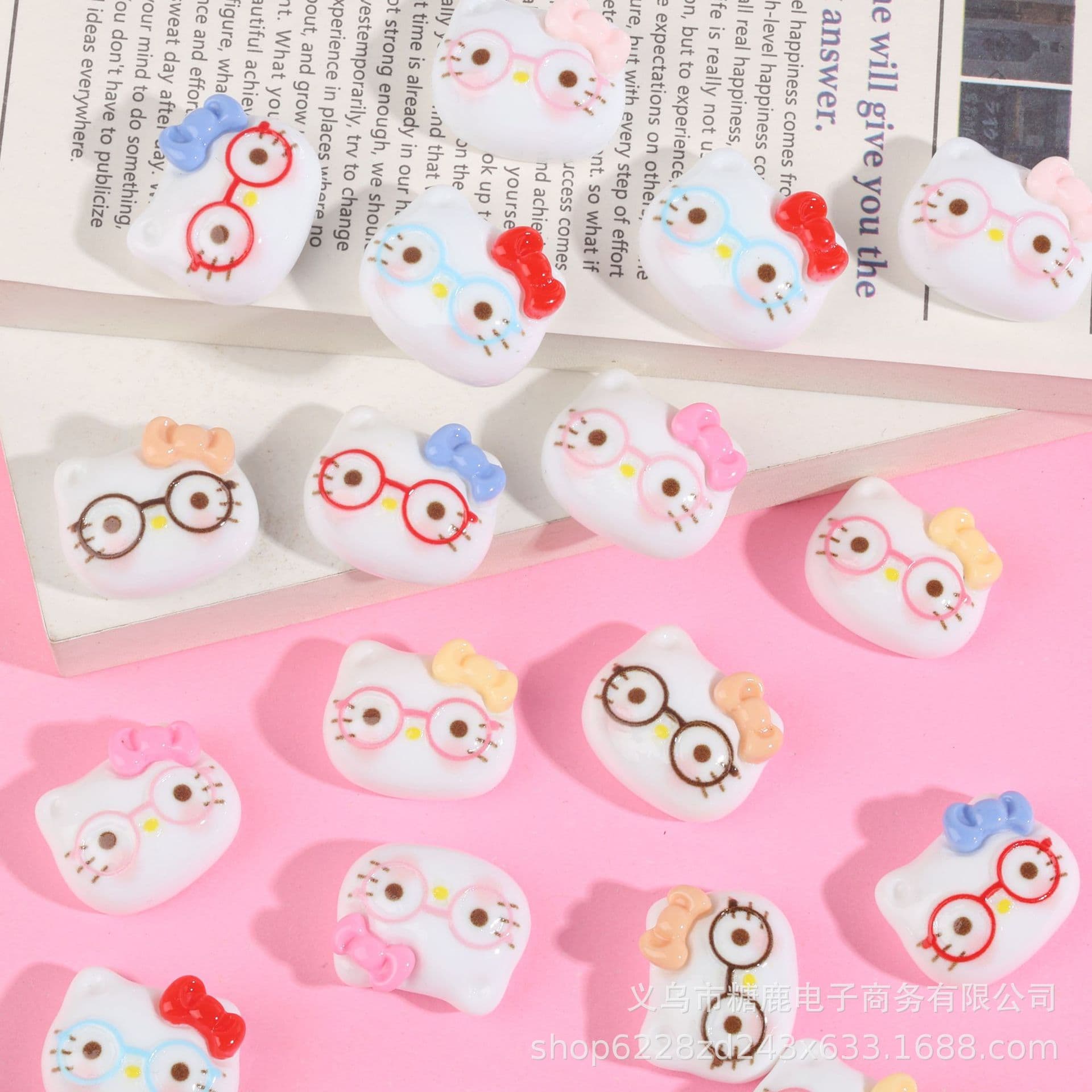 Cartoon bow tie, creative glasses handmade, cream accessory, accessories, DIY 3