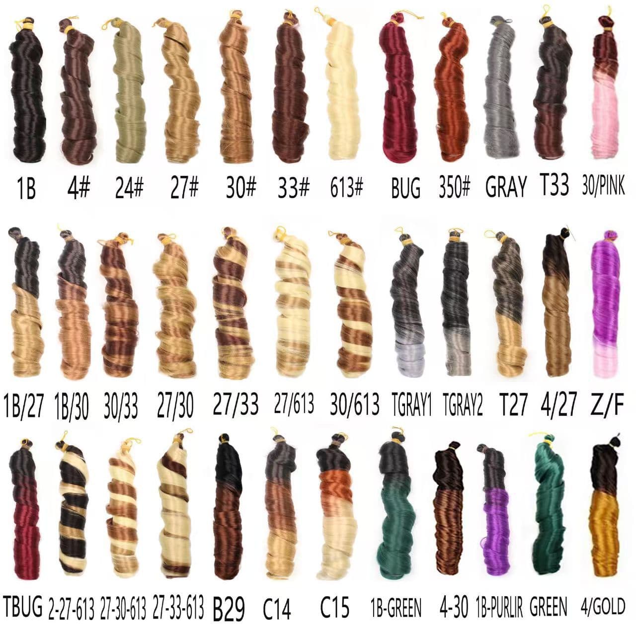 150g 24 inch French Curly Wave Crochet Braids Hair 2