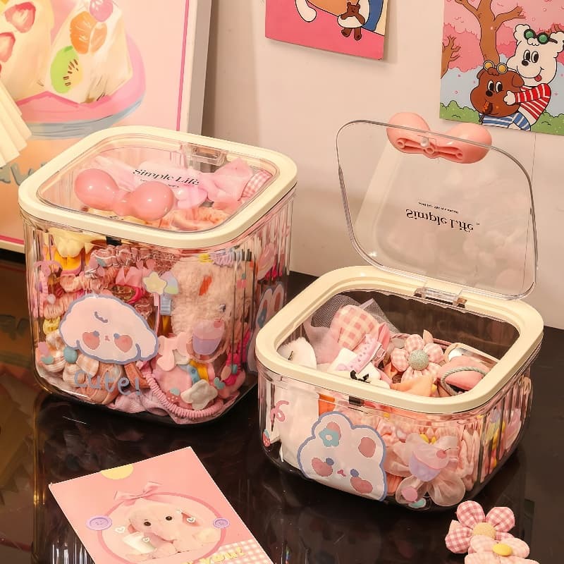 Children's hair accessory, storage box, hair rope, hairgrip, capacious hairpins, storage system