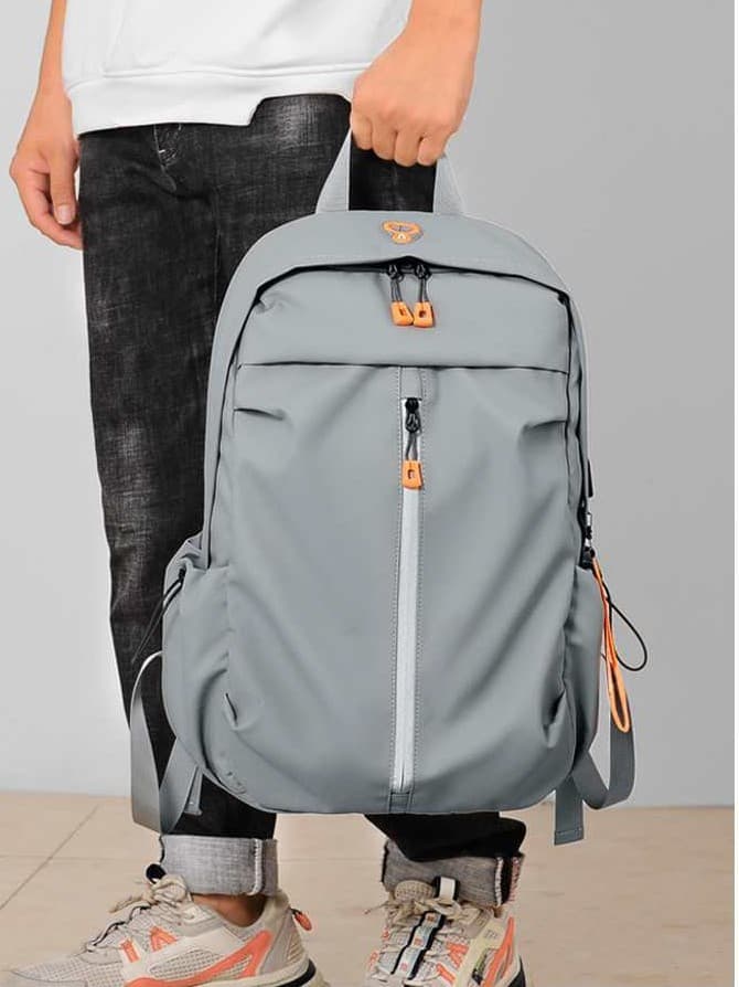 Capacious school bag for students, laptop, men's trend backpack for traveling, business version 2