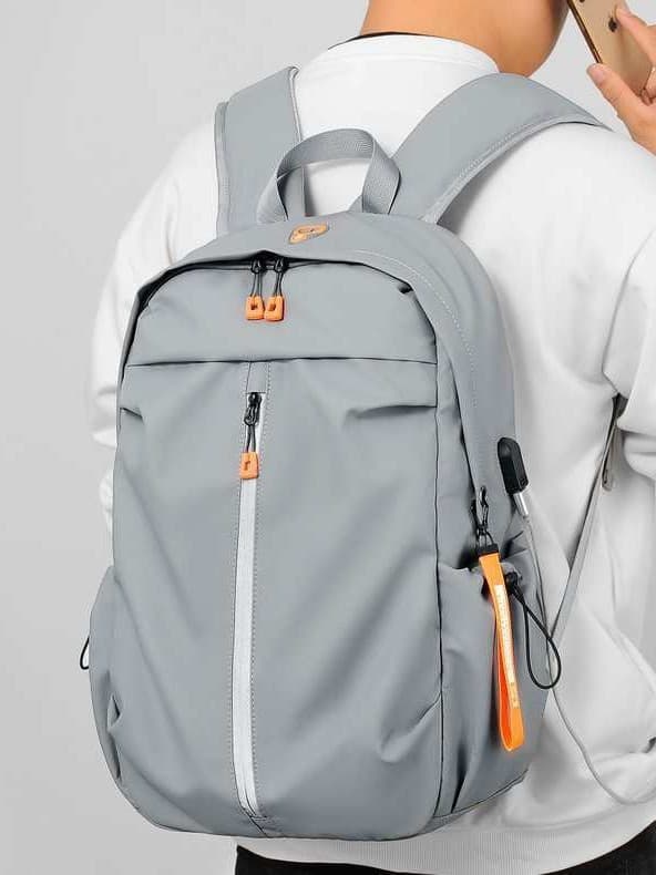 Capacious school bag for students, laptop, men's trend backpack for traveling, business version 1