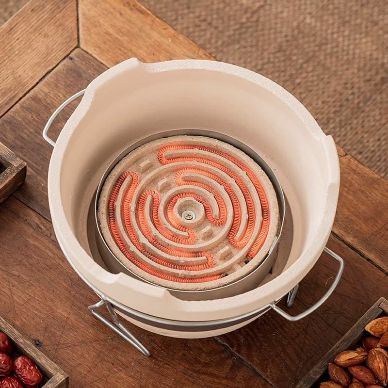 Boil of tea for winter outdoor barbecue stoves small carbon furnace indoor heating furnace charcoal furnace Japanese -style side furnace pottery stove 4