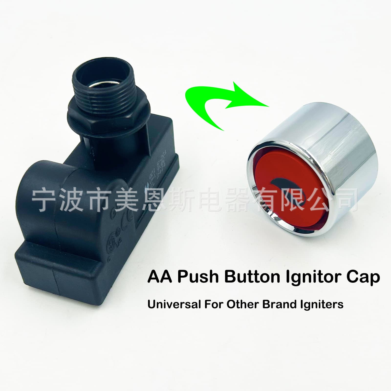 DC Pulse Igniter DC1.5V Universal AA Battery Spark Electronic Gas Grill Igniter Compatible 2