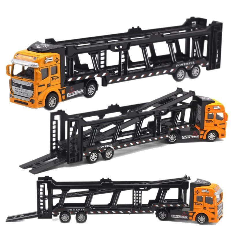 Warrior, metal truck, double-layer car, scale 1:48 5