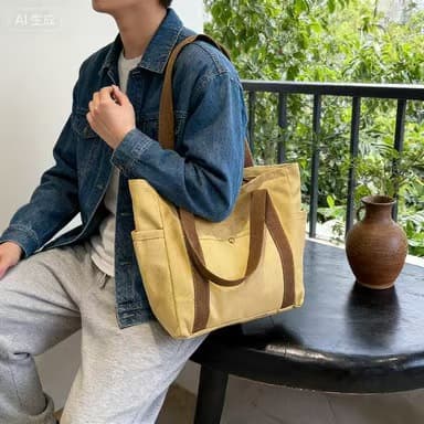 Capacious high quality universal shopping bag to go out, increased thickness 3