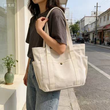 Capacious high quality universal shopping bag to go out, increased thickness 4