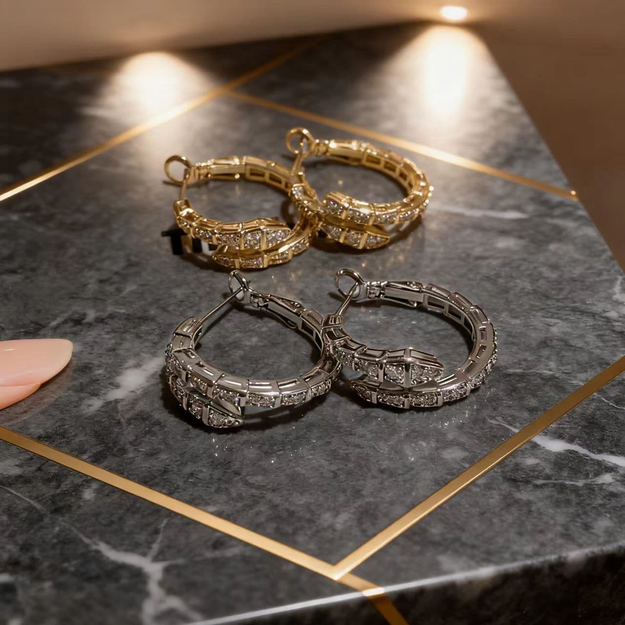 Small design sophisticated universal fashionable earrings with zircon, light luxury style, simple and elegant design, high-quality style 2