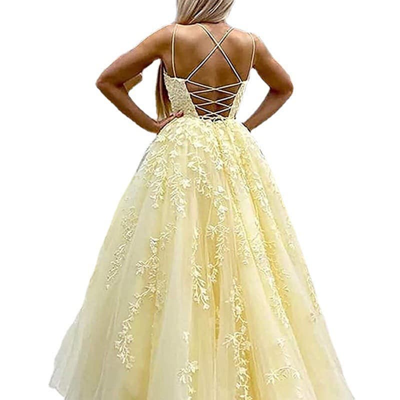 Evening dress, shiffon long straps, graduation party, lifting effect, Birthday gift, high-quality style 4