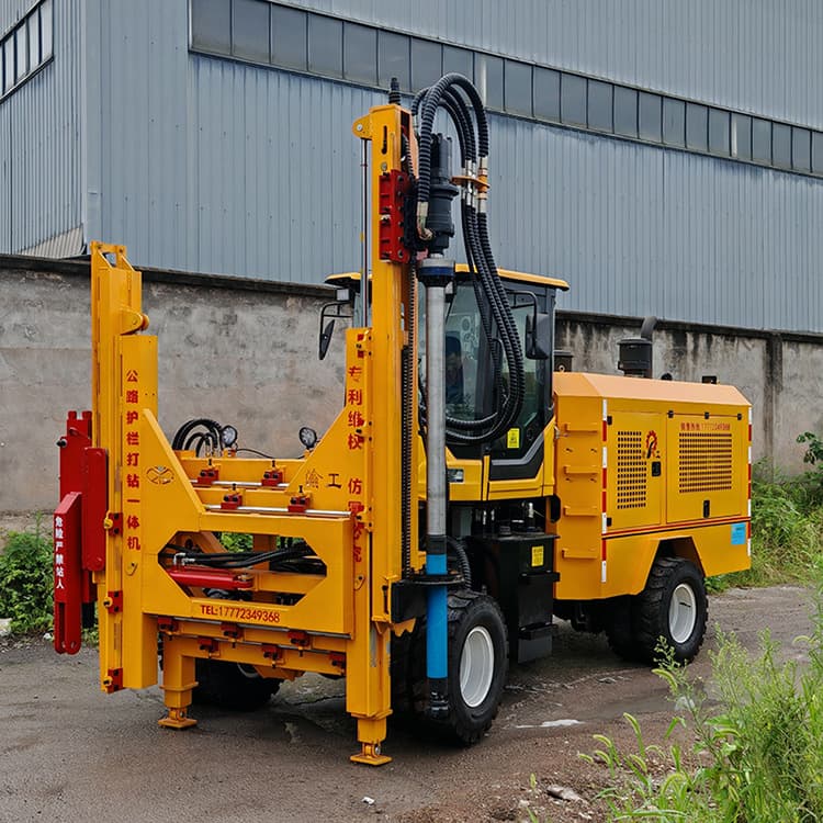 Wave guardrail drilling machine, high speed wave guardrail pile driver, highway guardrail drilling machine 3