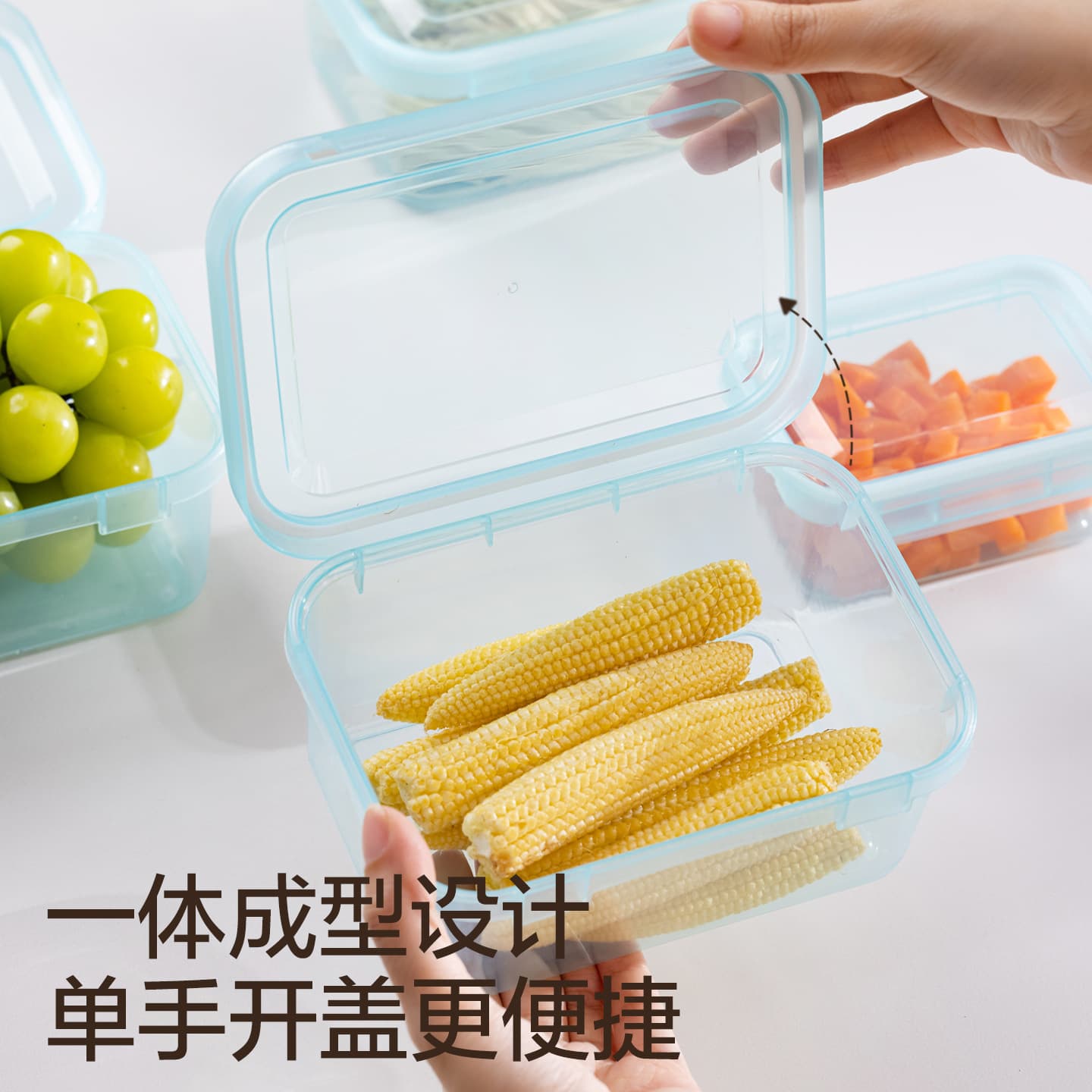 Fresh-keeping box refrigerator storage box spice food-grade sealed packaging microwaveable frozen fresh meat preparation and organization 2