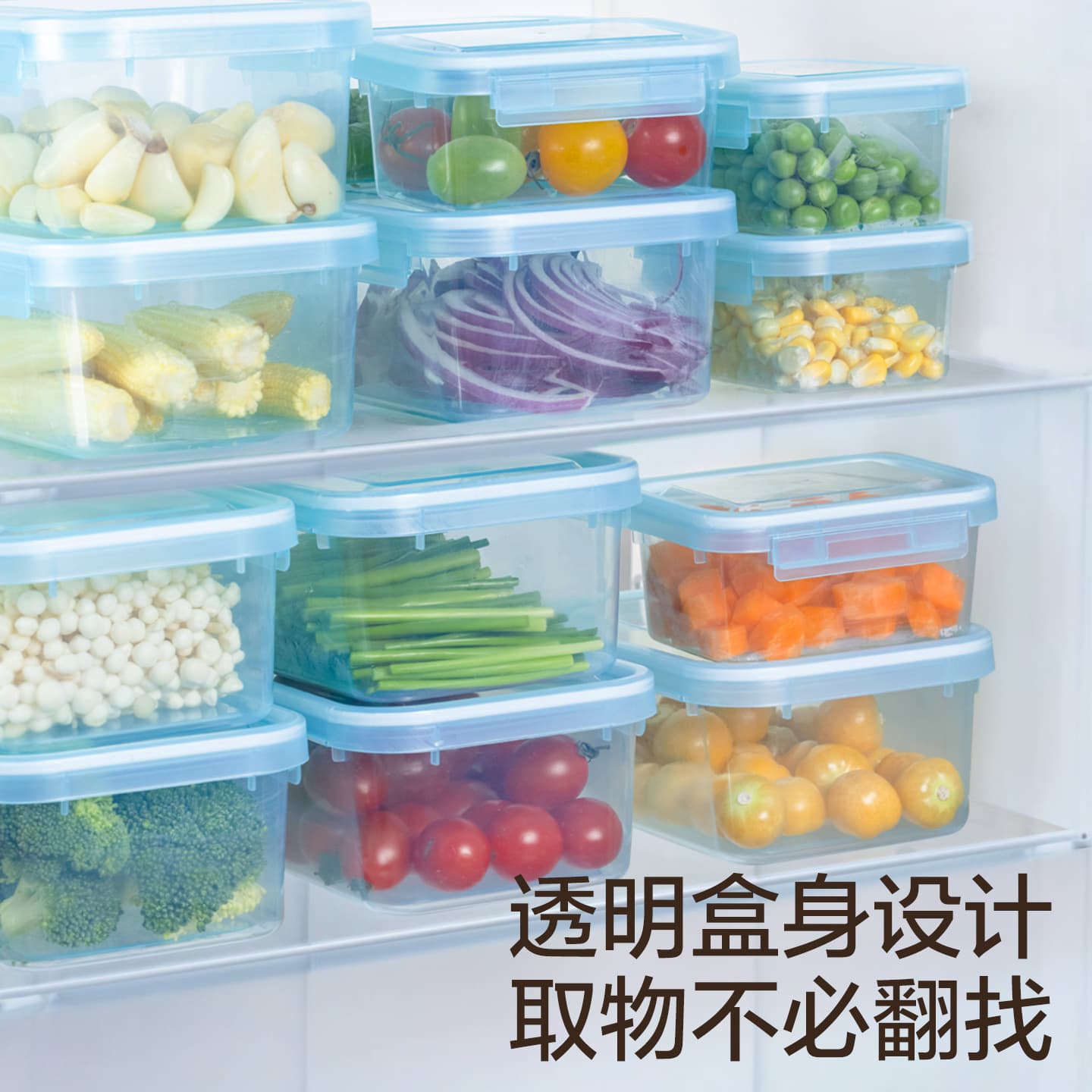 Fresh-keeping box refrigerator storage box spice food-grade sealed packaging microwaveable frozen fresh meat preparation and organization 4