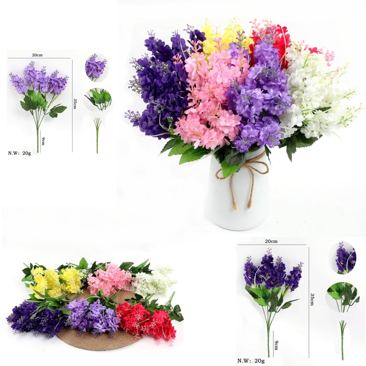 Nail decoration for living room, table flower arrangements for home use 1