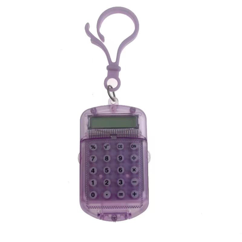 Transparent small cartoon creative handheld keychain 4