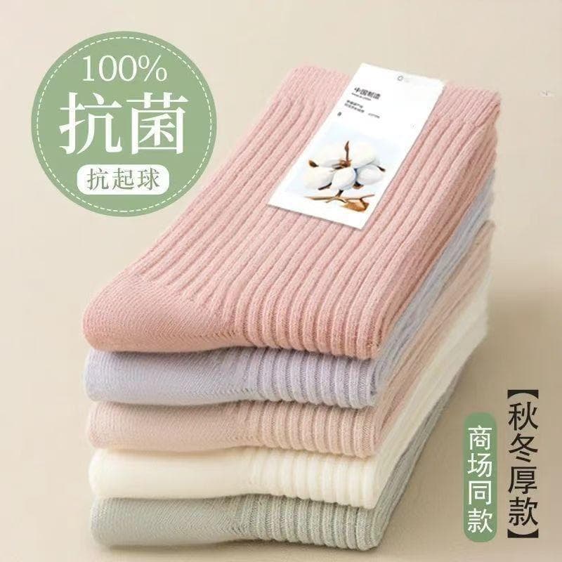 Antibacterial summer cute knee socks, mid-length 4