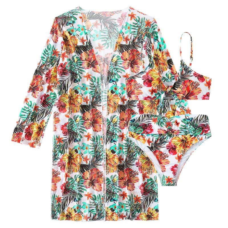 (Cross-border trading), swimwear, long-sleeve, sexy set, 3 piece set, European style 5