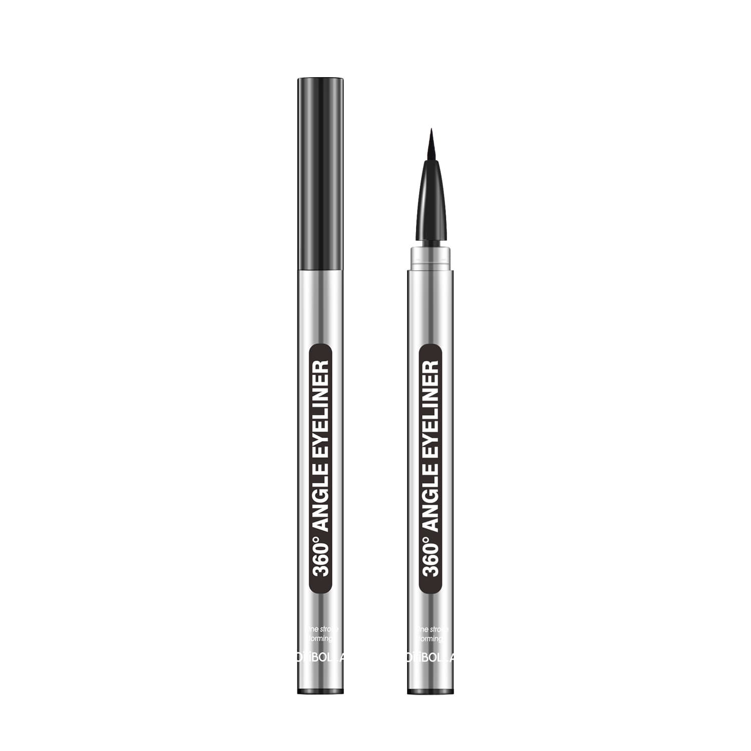 Cross-border popular 360° rotating tip eyeliner pen with long-lasting color and non-fading semi-permanent liquid eyeliner pen wholesale 5