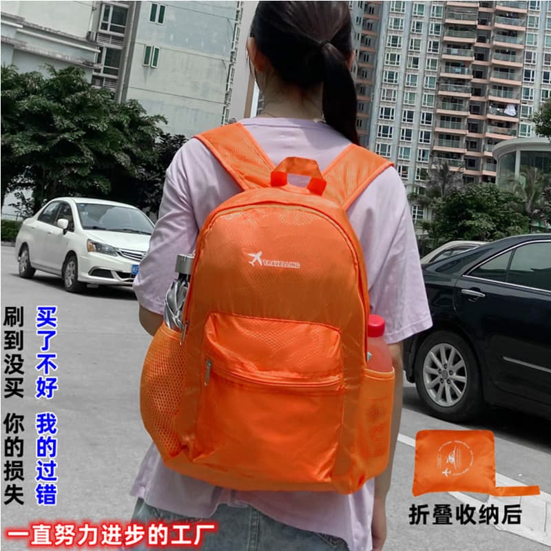 Handheld folding backpack, sports waterproof travel bag, upgraded version 3