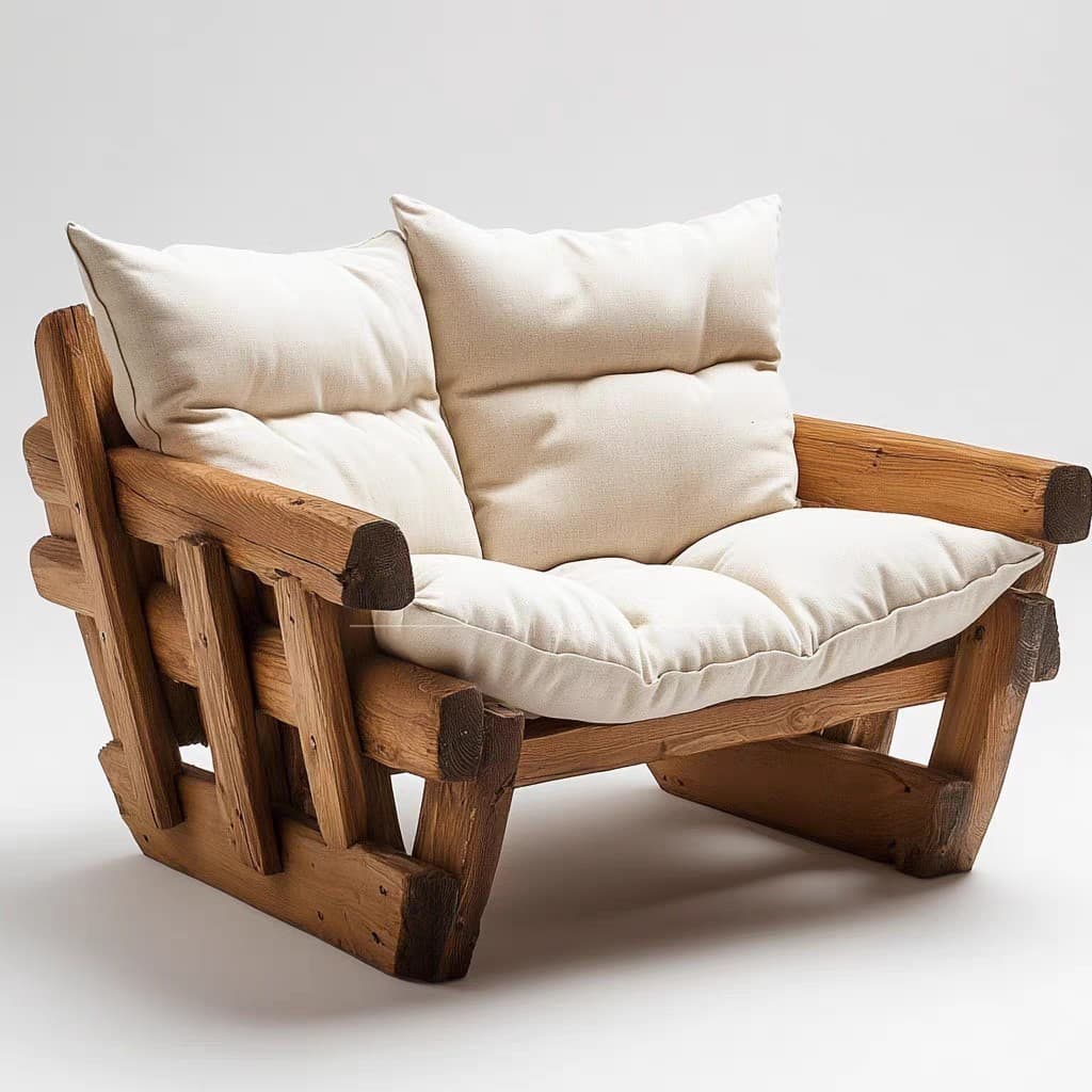 Old elm sofa chair retro solid wood B&B inn backrest sofa chair home living room leisure single sofa chair 2