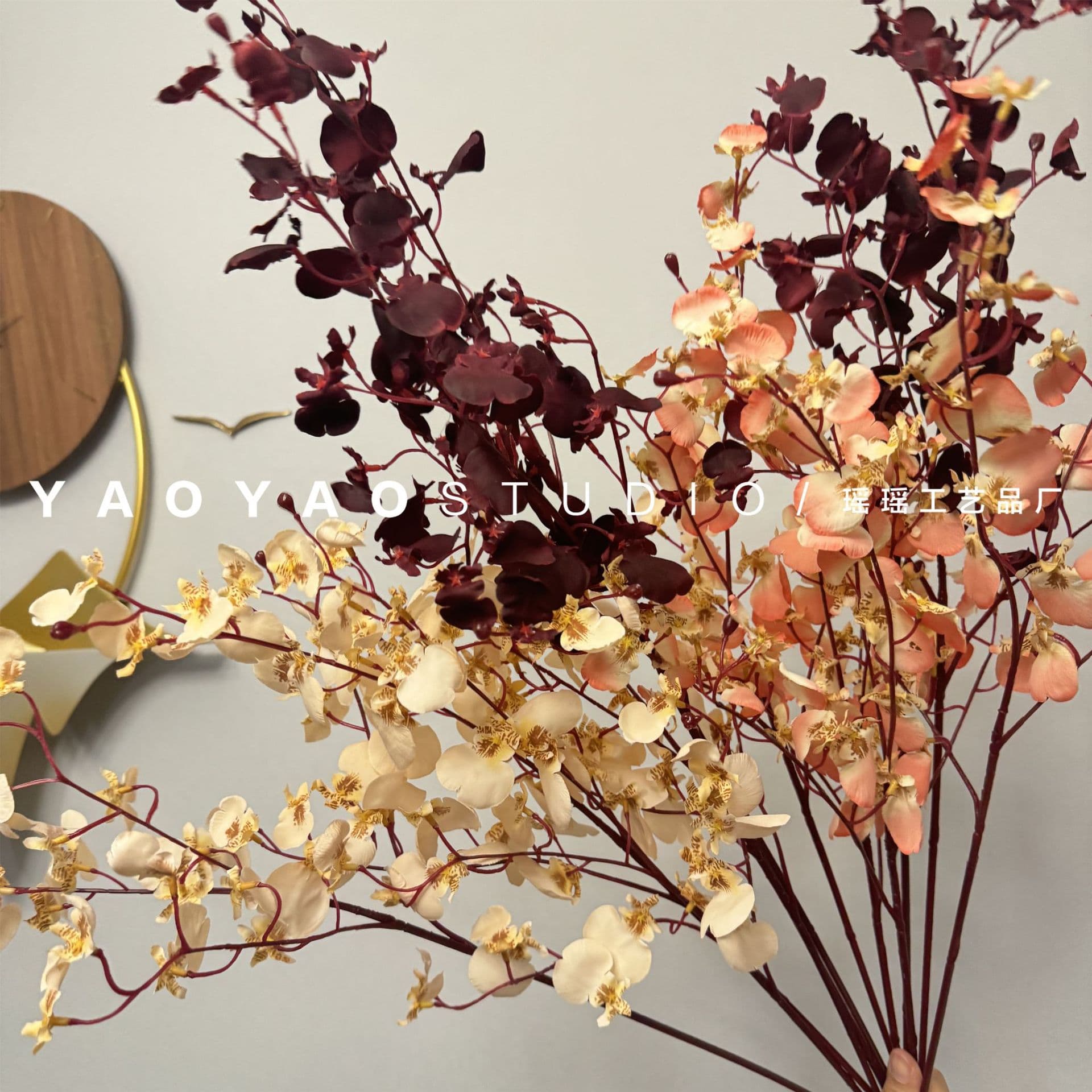 Realistic dancing decorative flowers for home use, photography props 2