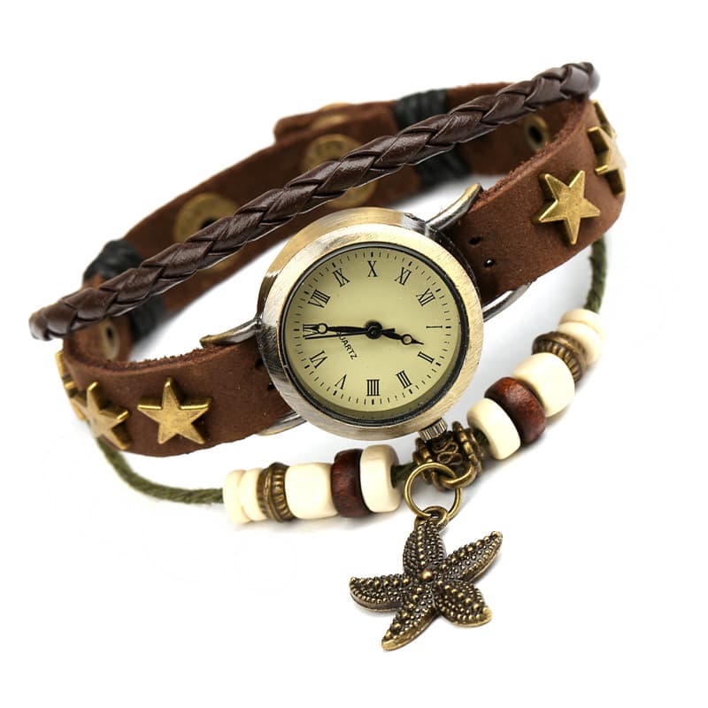 Fashionable universal bracelet, retro leather accessory, simple and elegant design, genuine leather 1