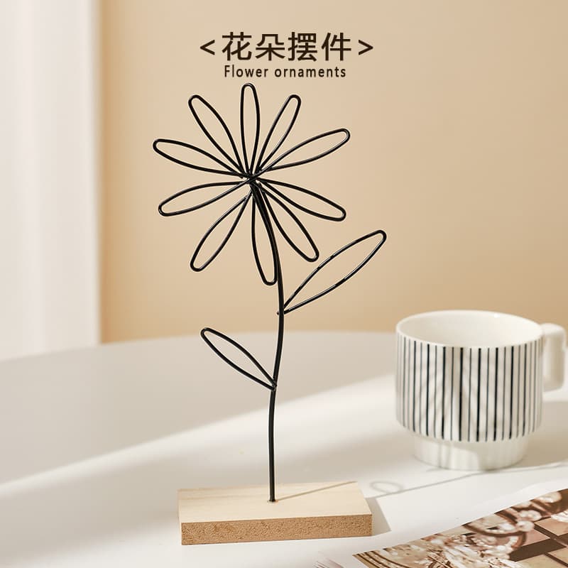 Art decoration, creative decorations for living room for home use, flowered 3