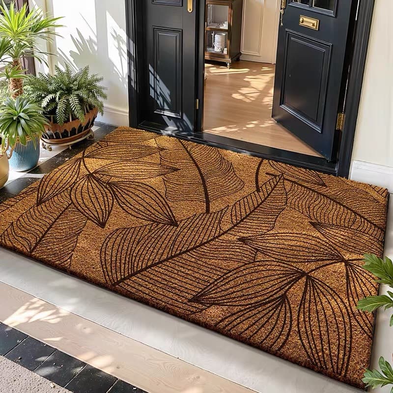 Cross-border imitation coconut palm outdoor door entry door mat entry door anti-slip mat foot mat home foyer carpet 1
