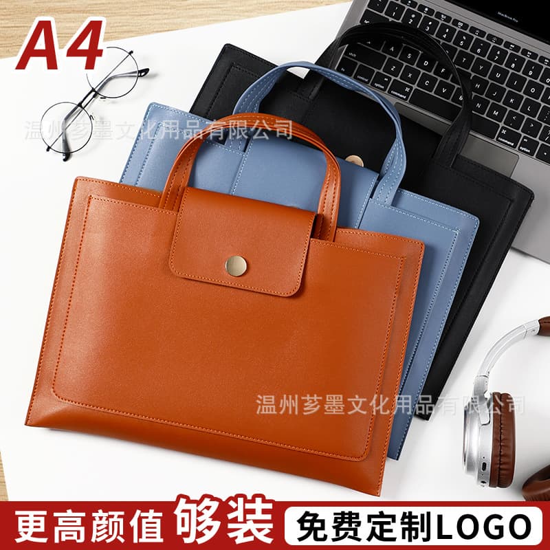 (Cross-border trading), handheld capacious files bag for folders, custom-made, with your logo imprint 1
