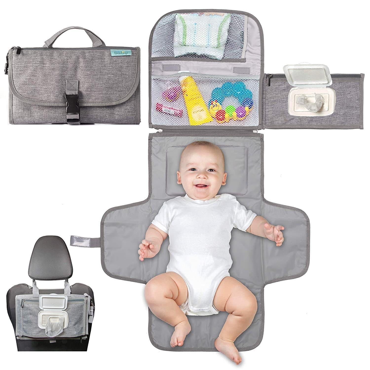 Foldable waterproof handheld children's diaper table 1